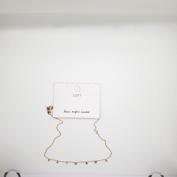 LOFT CATMAMA Gold tone necklace - Picture 2 of 4